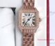 2017 Swiss Quartz Replica Cartier Santos Demoiselle Ladies Watch Rose Gold Diamond  (3)_th.jpg